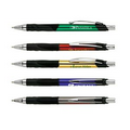 Chrome Metallic Ballpoint Pen w/ Rubber Grip